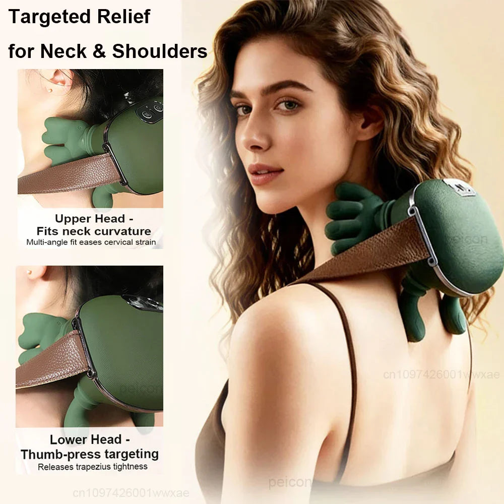 Moktan Sabai 4D Kneading Neck Shoulder Massager Portable Deep Tissue Massage Tool