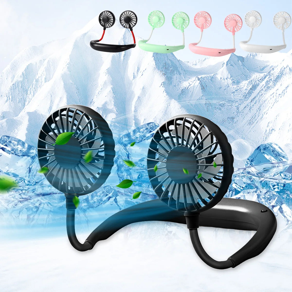 Moktan Sabai Compact Mini Fan | Portable Battery Operated Hand Held Fan with 3 Speed Settings | Lightweight Cooling Solution for Travel