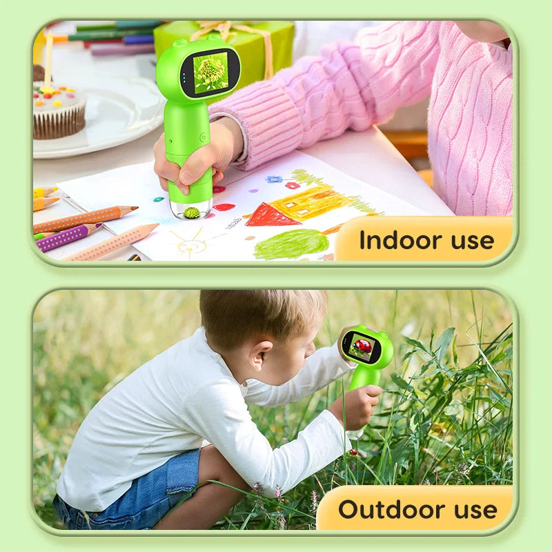 Moktan Sabai Kids Digital Microscope 1000X Handheld Microscope with LED Lights USB