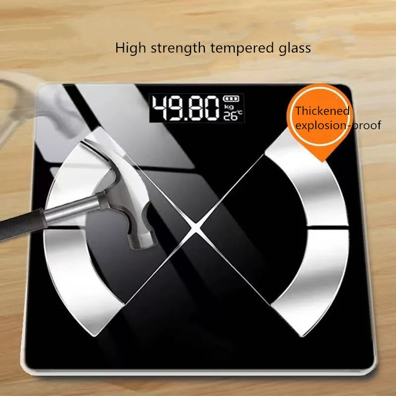 Moktan Sabai Smart Digital Scale with LED Display – USB Rechargeable Electronic Home Device