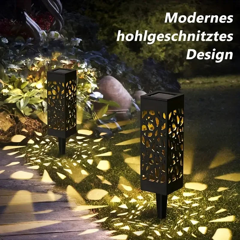 Moktan Sabai 6PCS Solar Garden Stake Lights LED Outdoor Lawn Lamps Waterproof Landscape Decor