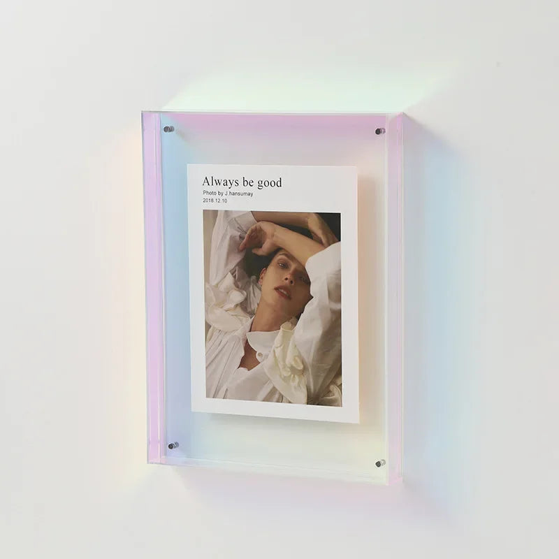 Moktan Sabai Acrylic Floating Frame | Transparent Photo Display Prisim 21x30cm