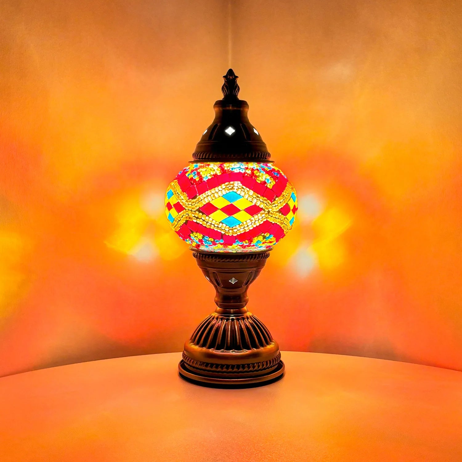 Moktan Sabai DIY Mosaic Table Lamp Kit Handmade Craft Night Light Parent Child Activity S7 ( light source)