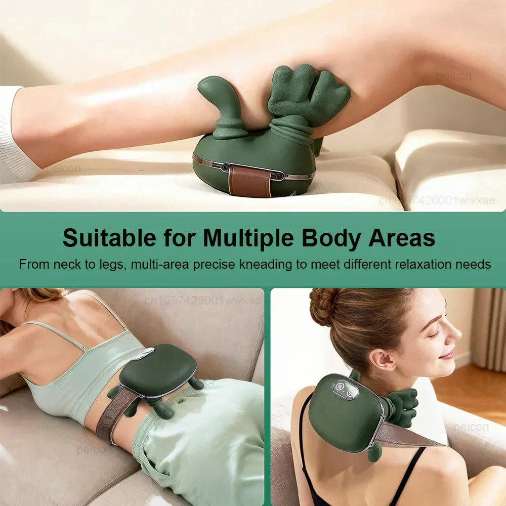 Moktan Sabai 4D Kneading Neck Shoulder Massager Portable Deep Tissue Massage Tool