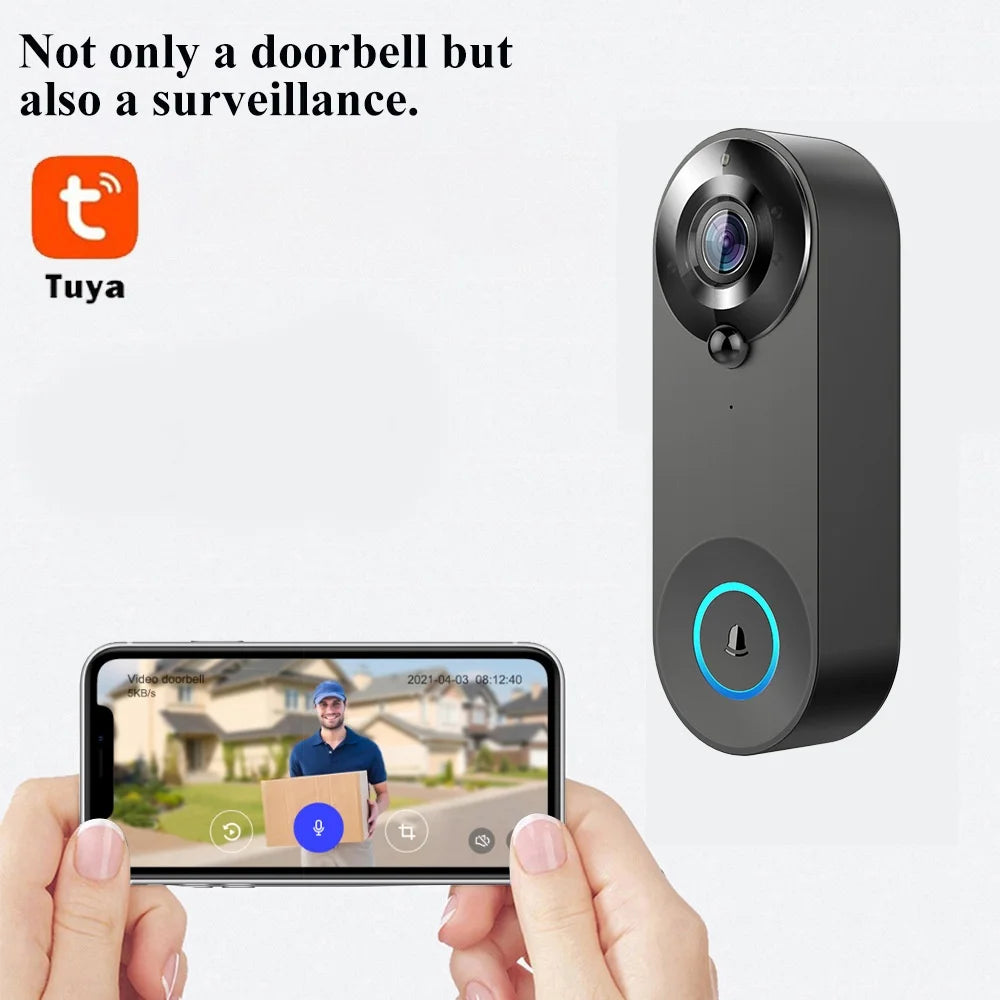 Moktan Sabai 1080P Smart Video Doorbell WiFi Camera PIR Motion Detection Two Way Audio