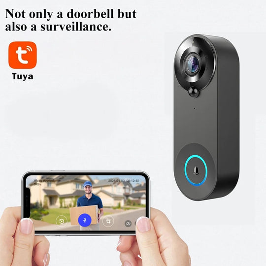 Moktan Sabai 1080P Smart Video Doorbell WiFi Camera PIR Motion Detection Two Way Audio