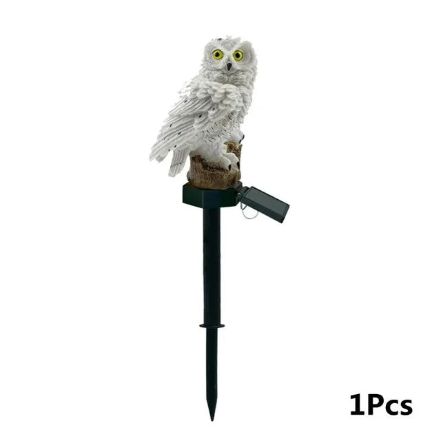Moktan Sabai Solar Owl Garden Lights Outdoor LED Solar Powered Waterproof Animal Lamp Decor