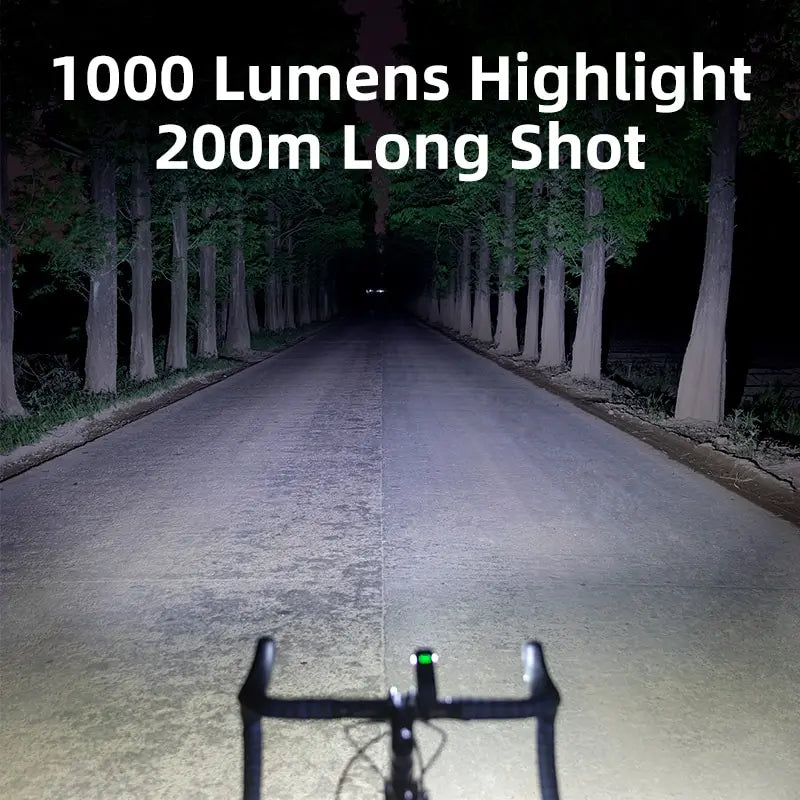 Moktan Sabai OFFBONDAGE 1000Lumen Bike Headlight USB Rechargeable MTB Road Bicycle Flashlight