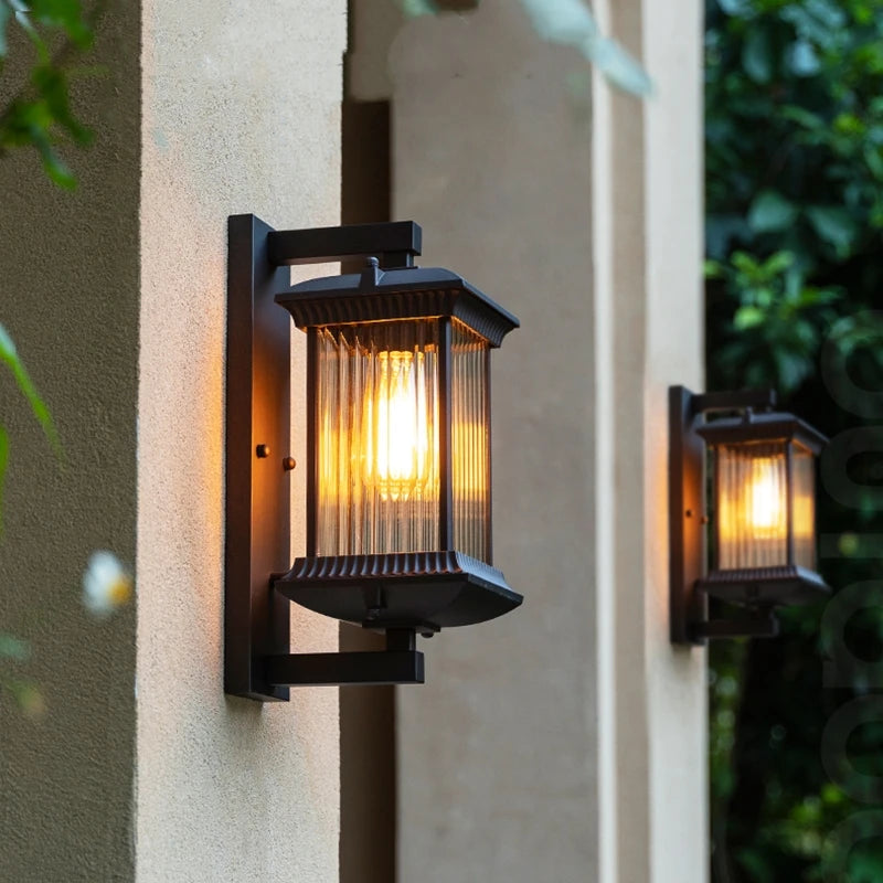 Moktan Sabai Outdoor Waterproof Metal Wall Lamp AC90-260V Exterior Porch Garden Villa Light