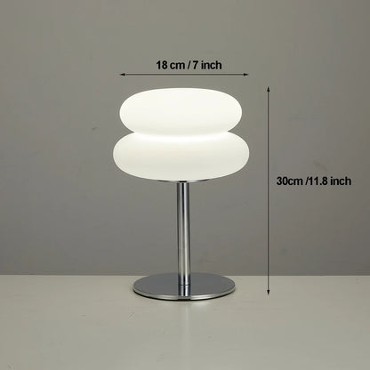 Creamy Style Bedside Table Lamp USB Plug 3 Color Dimmable Living Room Light