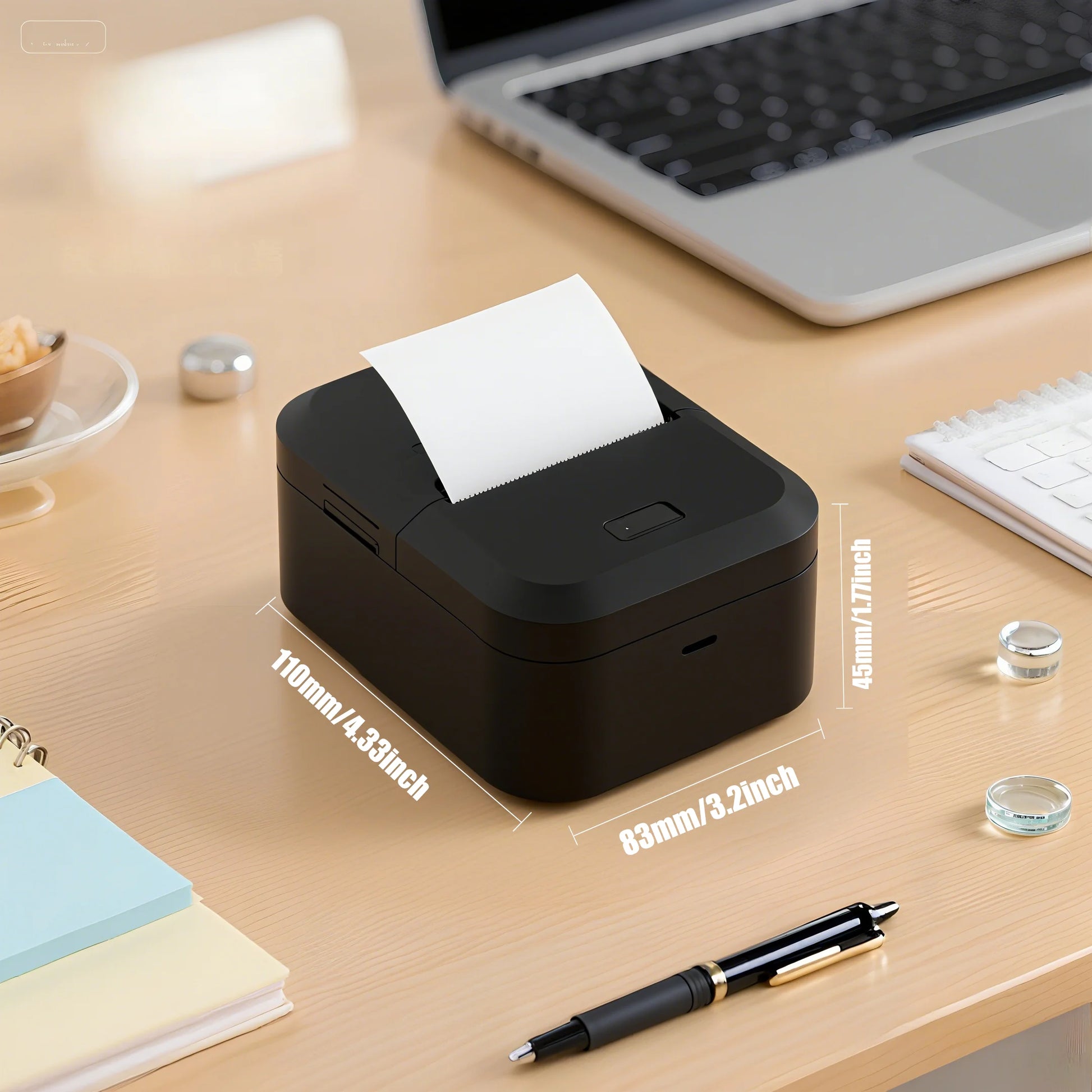 Moktan Sabai Bluetooth Thermal Label Printer Inkless Mini Sticker Maker for DIY & Gifts