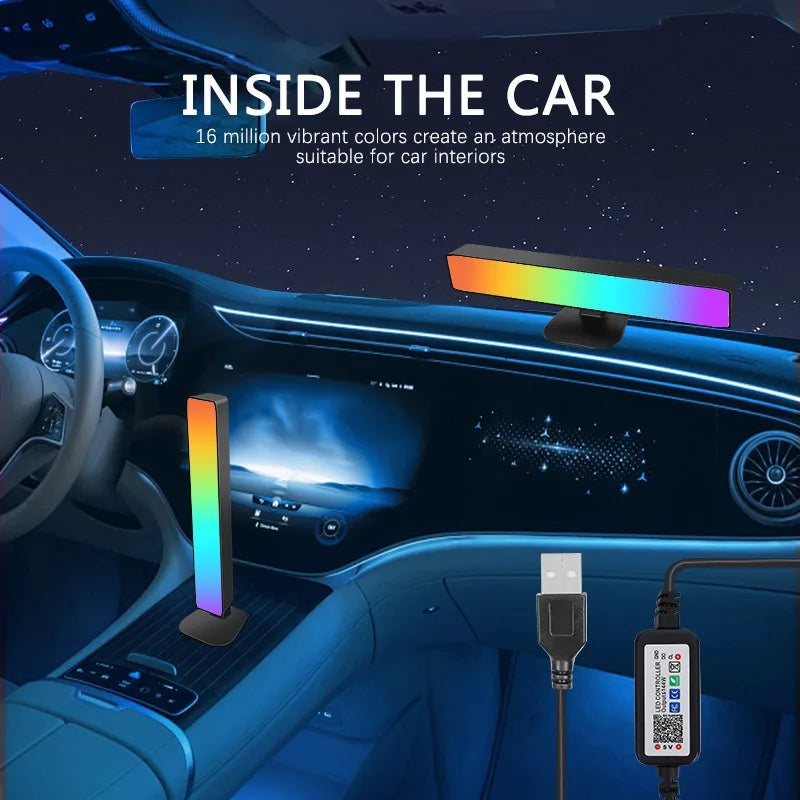 Moktan Sabai Smart RGB Atmosphere Light App Control Music Sync Lamp for Car TV Gaming Desk