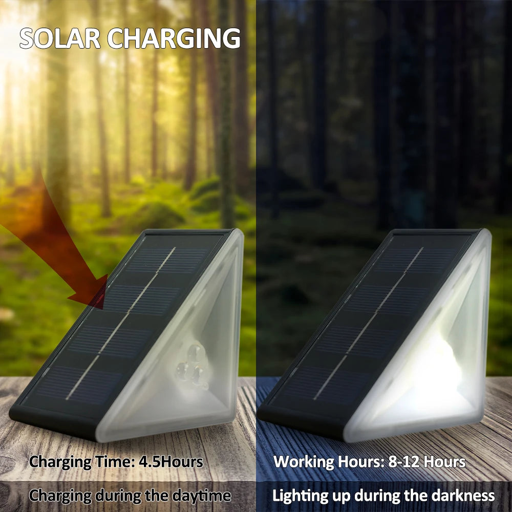 Moktan Sabai Outdoor Solar Step Lights Warm White RGB IP67 Waterproof Pathway Patio Yard