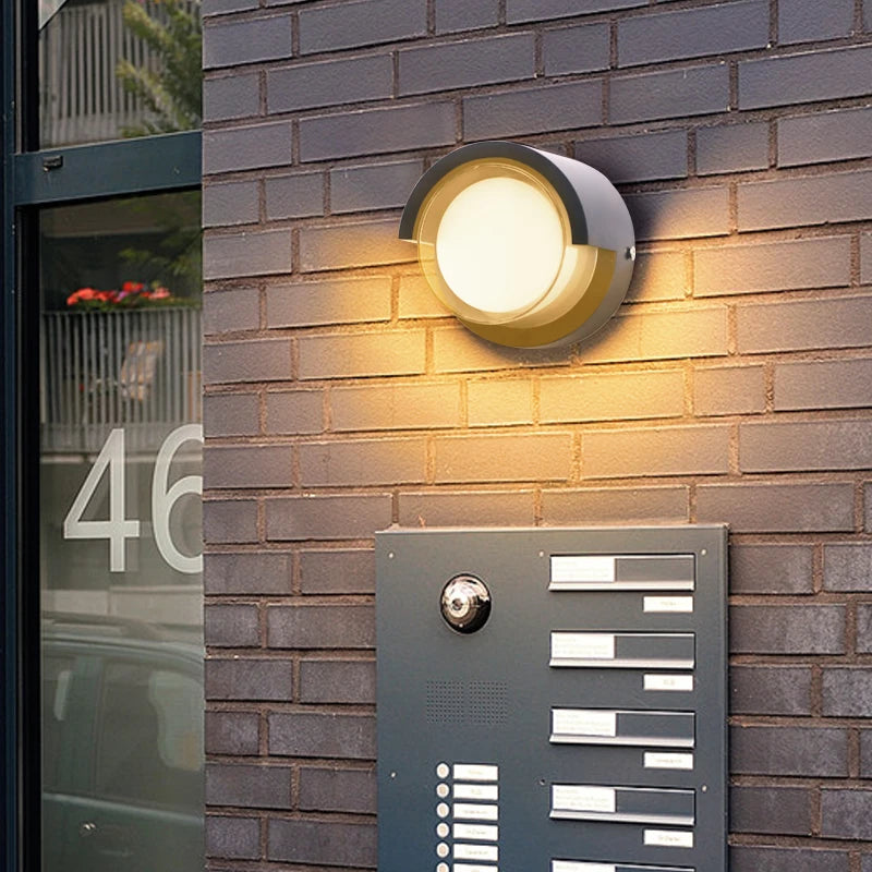 Moktan Sabai LED Outdoor Waterproof Wall Light – Porch Yard Walkway Lamp for Indoor & Garden