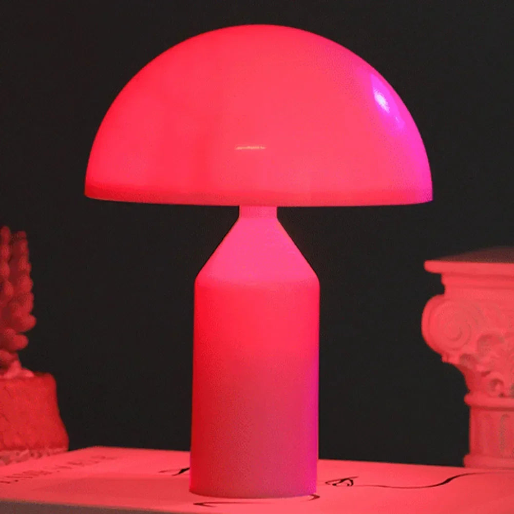 Moktan Sabai Mushroom LED Table Lamp with Touch Dimming | Rechargeable Bedside Night Light
