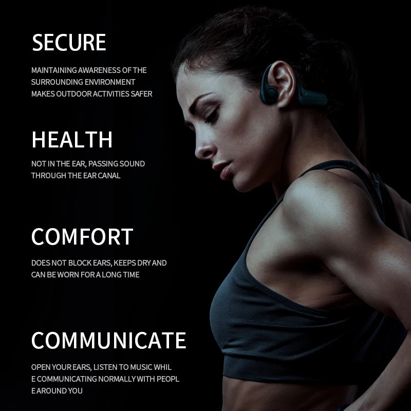 Moktan Sabai Xiaomi Mijia Bone Conduction Earphones Bluetooth 5.3 Sports Wireless Waterproof
