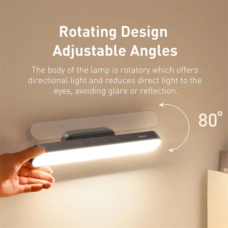 Moktan Sabai Magnetic Hanging Desk Lamp Rechargeable LED Stepless Dimming Study Work Light