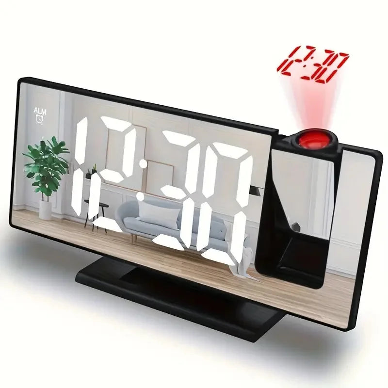 Moktan Sabai Projection Alarm Clock Large Digital Screen Multifunction Luminous Ceiling Clock