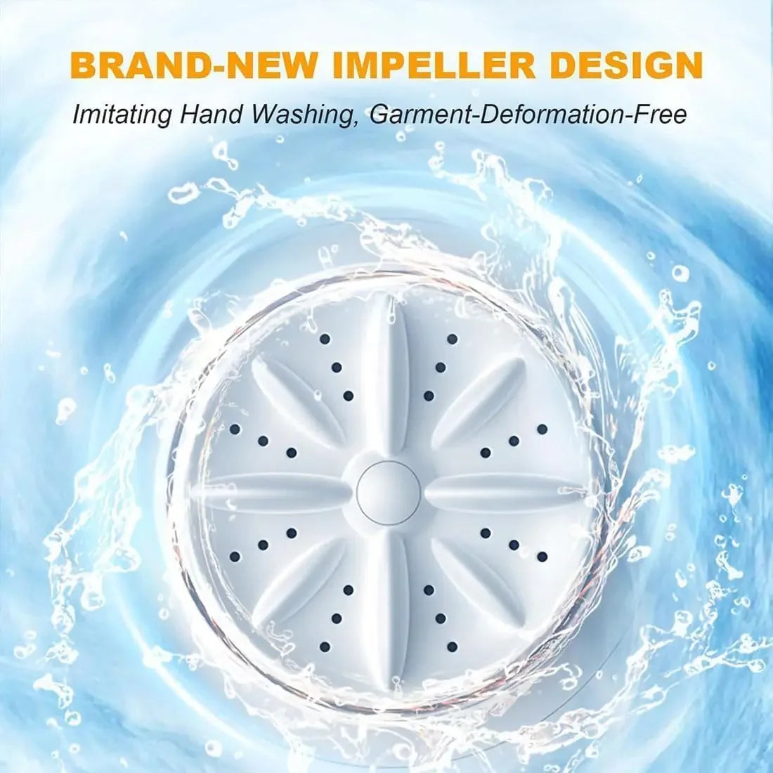 Moktan Sabai Wireless 1L Mini Portable Washing Machine for Socks Underwear Dehydration Laundry