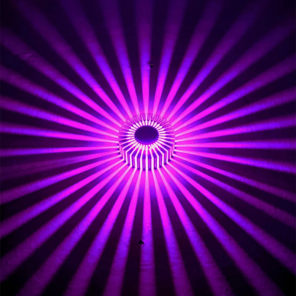 Moktan Sabai Sunflower LED Wall Lamp RGB Projection Corridor Indoor Creative Light 3W Purple