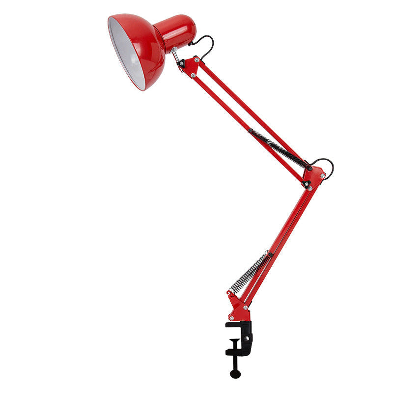 Moktan Sabai Modern Minimalist Adjustable Metal Table Lamp LED Clip On Desk Light Red