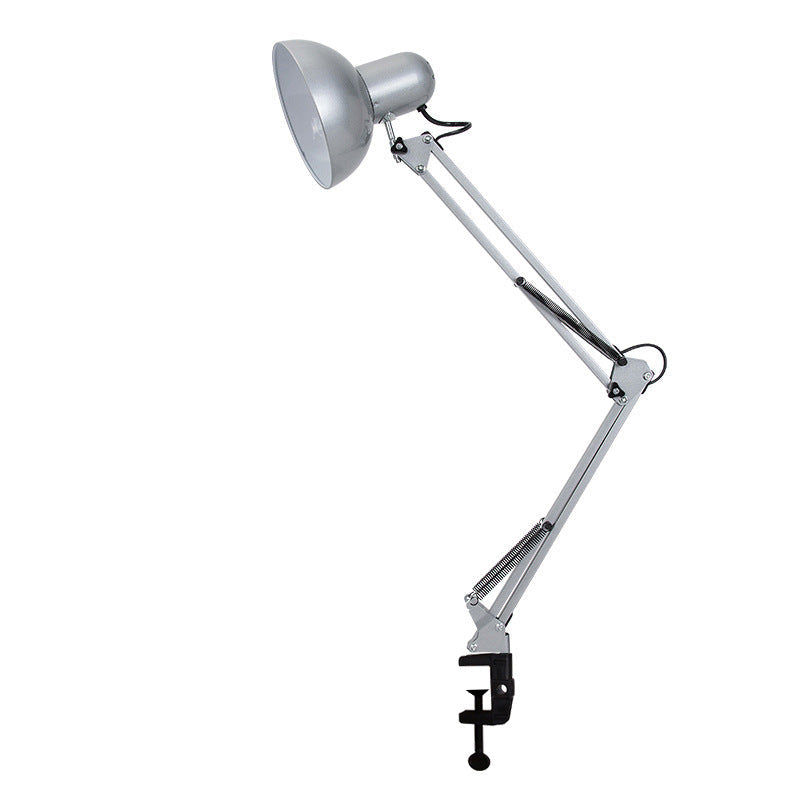 Moktan Sabai Modern Minimalist Adjustable Metal Table Lamp LED Clip On Desk Light Silver
