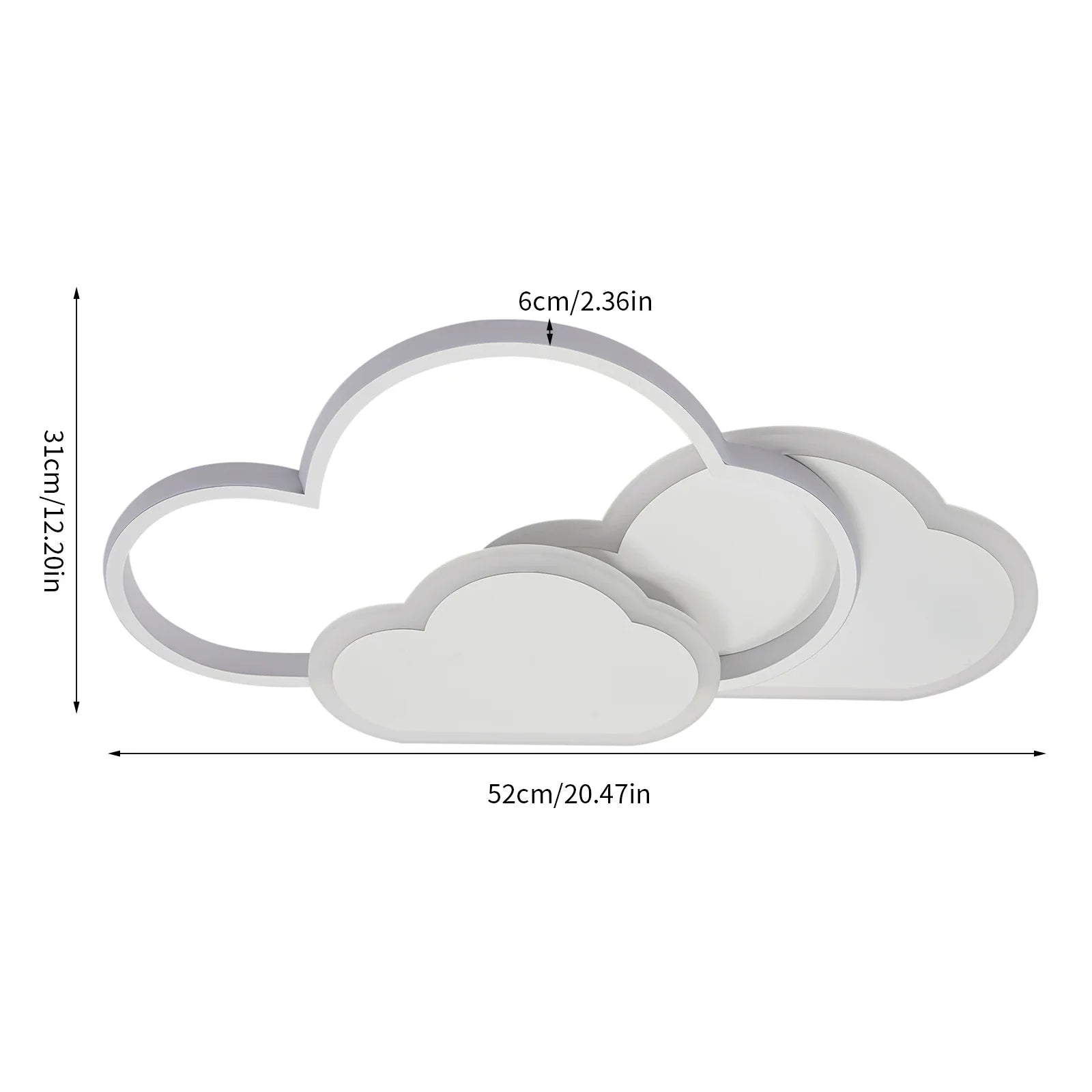 Moktan Sabai 32W LED Ceiling Light | Dimmable Remote Control Cartoon Ceiling Lamp Fixture