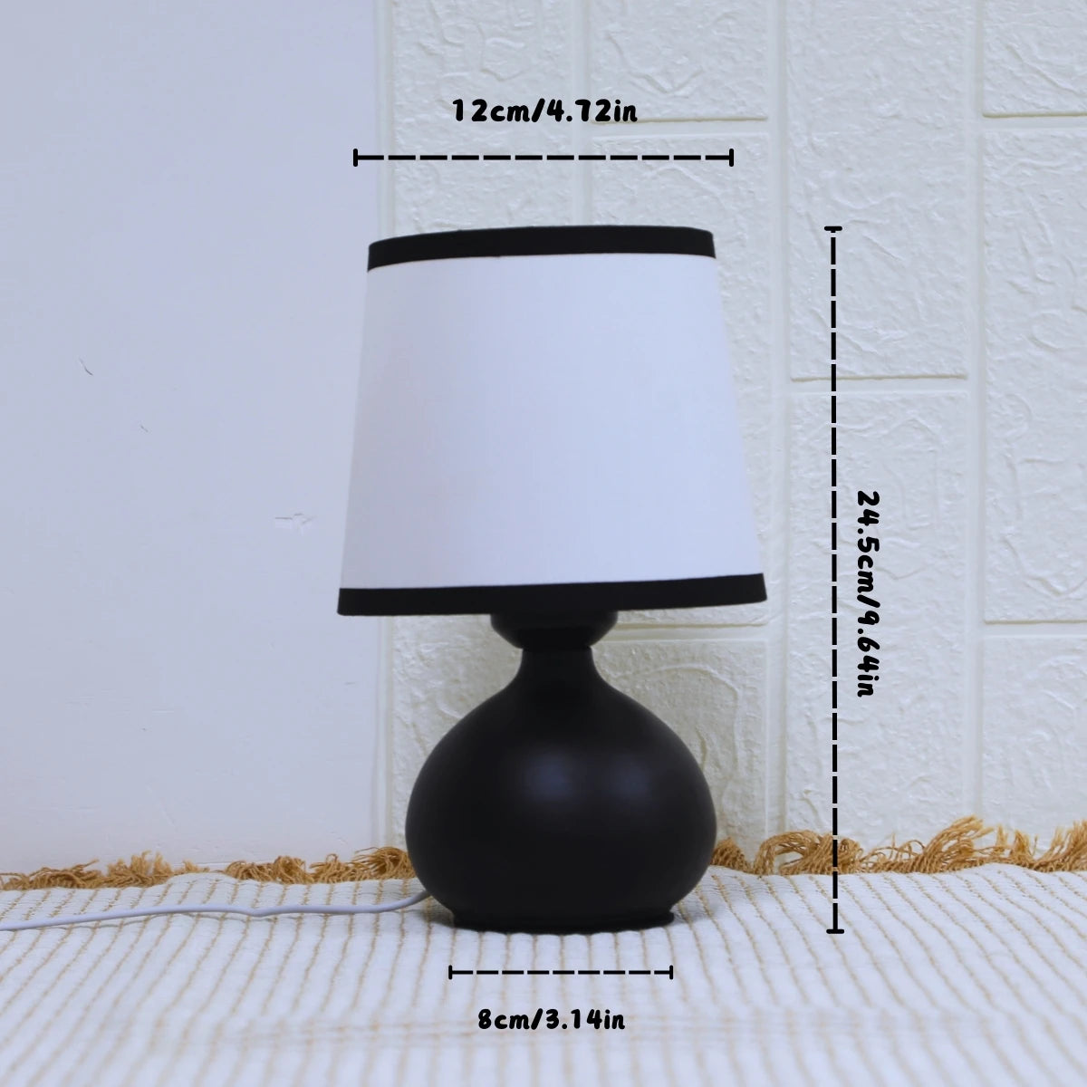 Modern Linen LED Table Lamp Bedside Desk Light Home Décor Bedroom Lighting