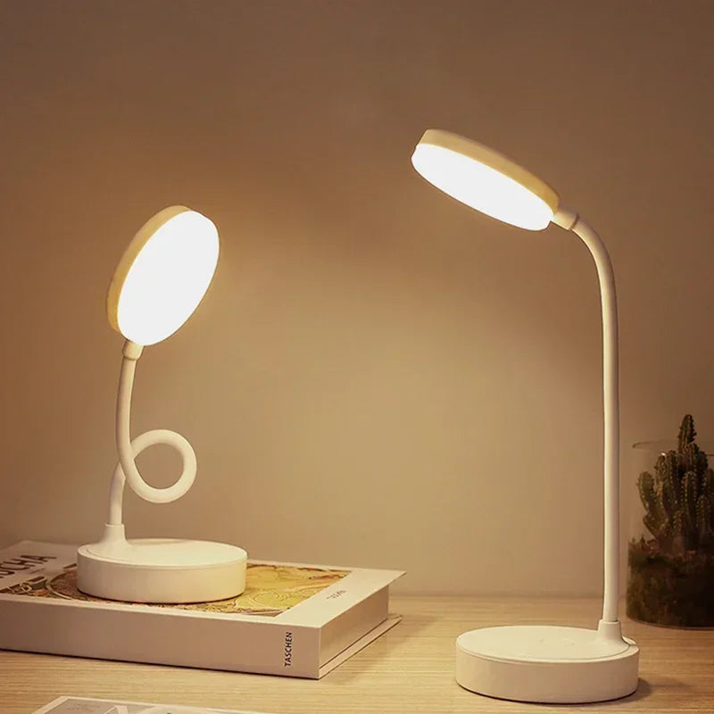 Moktan Sabai Portable LED Desk Lamp USB Battery Table Light 3-Color Stepless Dimming Eye Care