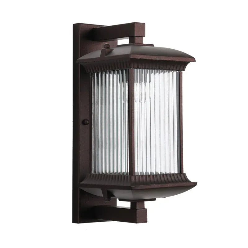 Moktan Sabai Outdoor Waterproof Metal Wall Lamp AC90-260V Exterior Porch Garden Villa Light Brown