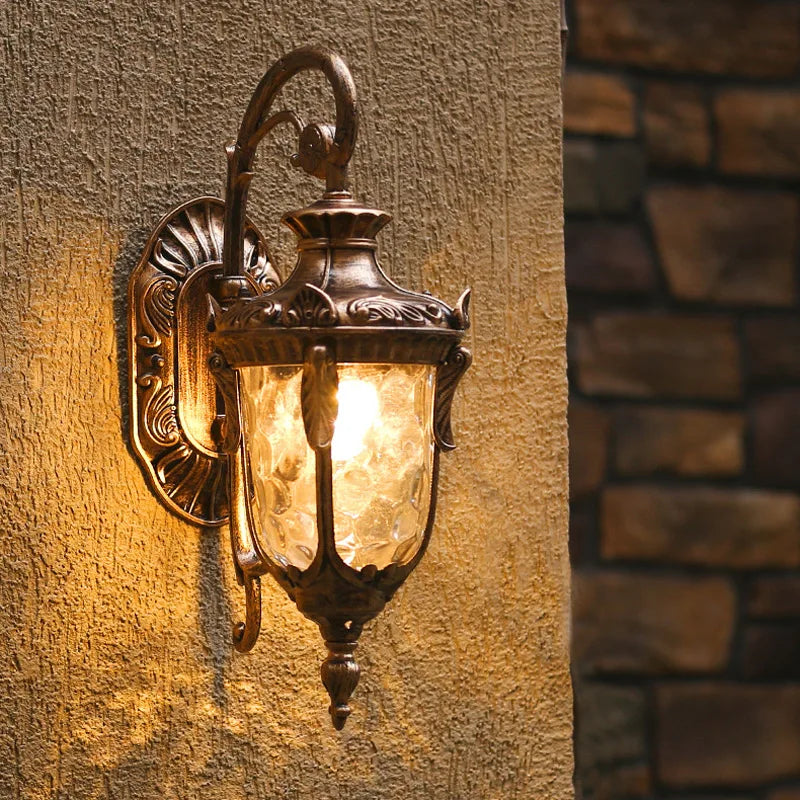 Moktan Sabai Europe Outdoor Wall Light Retro Garden Porch Lamp Waterproof E27 Balcony Fixture
