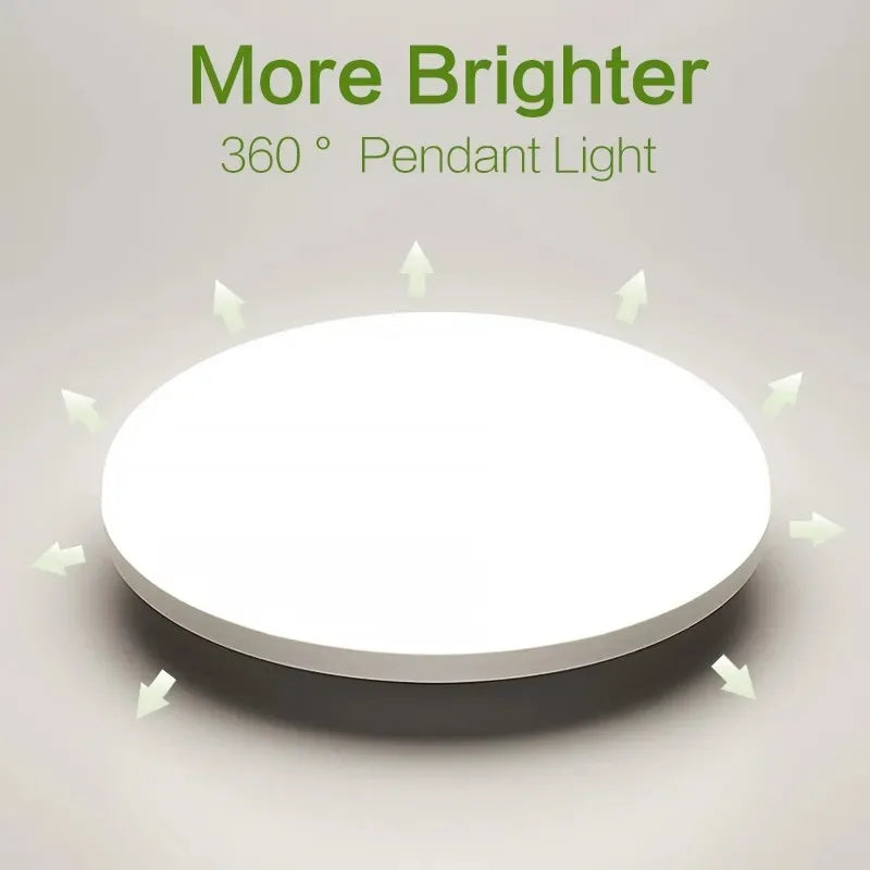 Moktan Sabai Ultra-Thin Round LED Ceiling Light 6500K Waterproof Flush Mount Modern Lamp