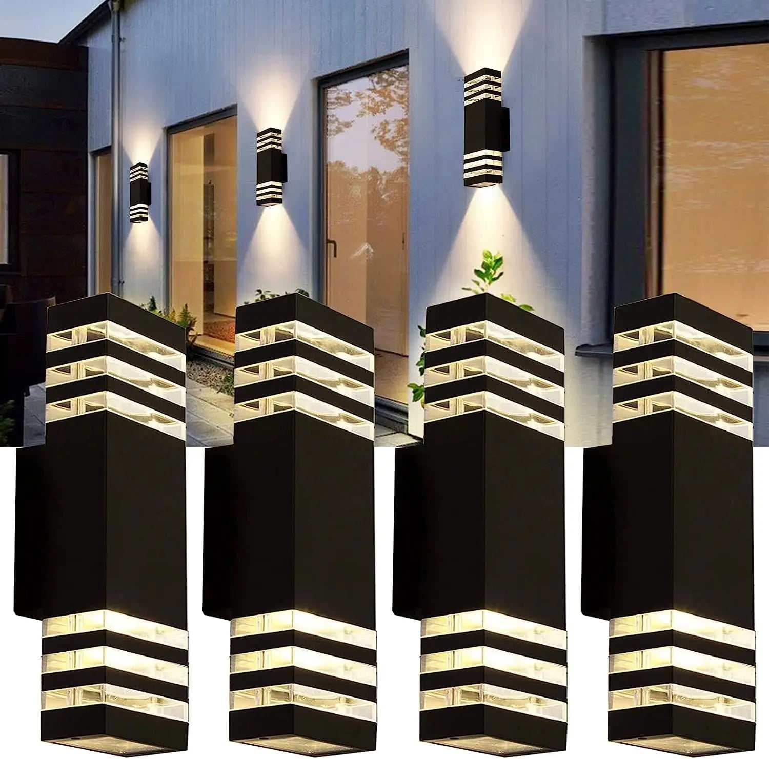 Moktan Sabai LED Outdoor Waterproof Wall Light | E27 Exterior Porch Stair Lamp Fixture