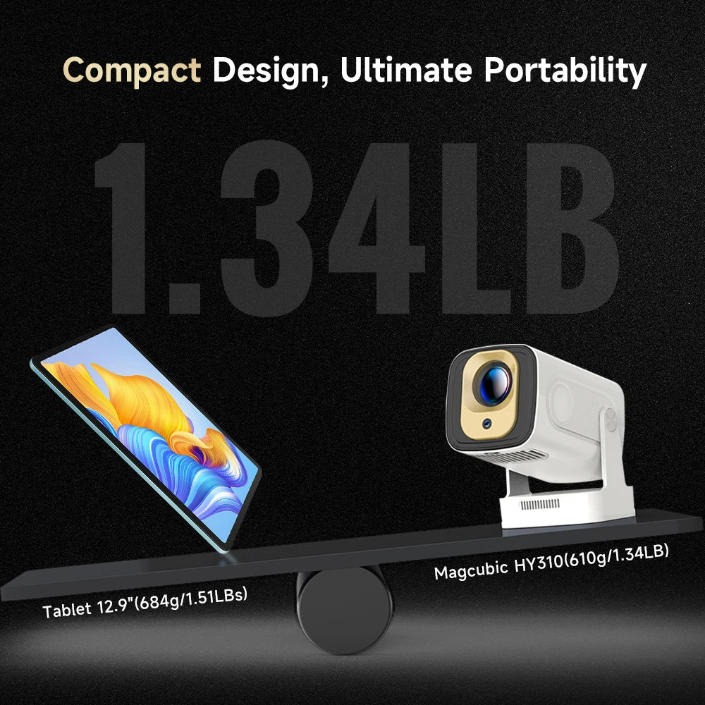 Moktan Sabai Android 11 4K Projector 1080P Auto Focus Dual WiFi BT5.4 Home Outdoor Movie