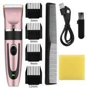 Moktan Sabai Electric Hair Trimmer for Men – Rechargeable Hair Clipper Professional Shaver Rose Gold