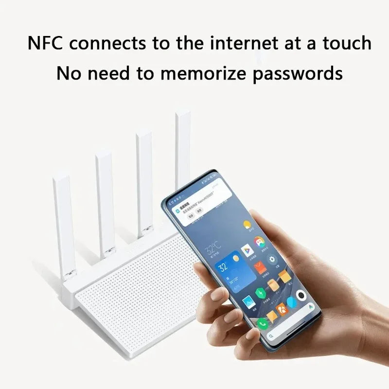 Moktan Sabai WiFi 6 AX3000 Dual Band Router 160MHz High Speed Wireless Router for Home