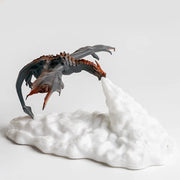 Moktan Sabai 3D Printed Dragon LED Night Light USB Rechargeable Fire Glow Lamp for Kids Bedroom Fire dragon