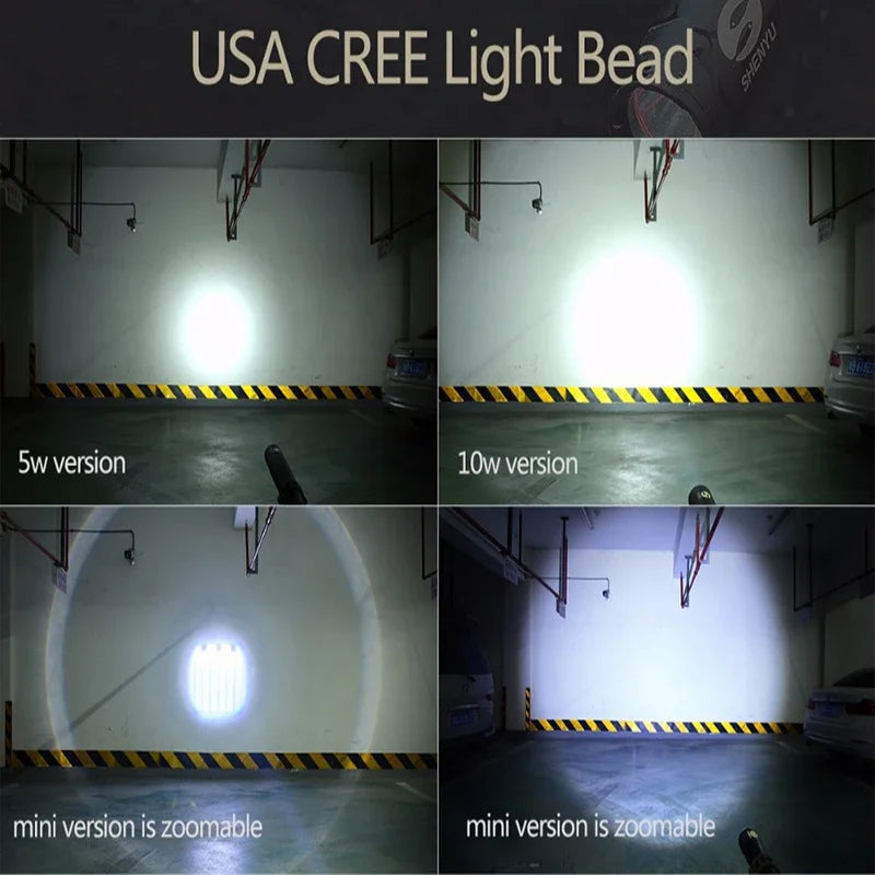 Moktan Sabai Aluminum Alloy Waterproof LED Flashlight with Bat-Style Handle – Super Bright Light