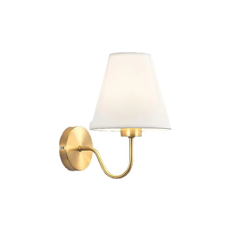 Moktan Sabai Modern Fabric Wall Lamp – Retro E27 Bedside Sconce Light for Bedroom & Living Room