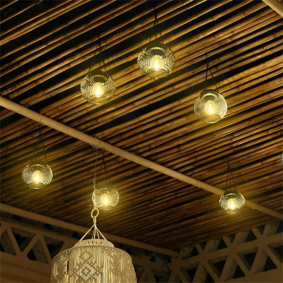 Moktan Sabai Ortiny Solar Lantern Outdoor – Waterproof Hanging Decorative Lights for Garden