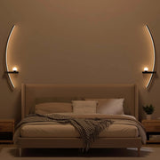 Moktan Sabai 2pcs Modern Adjustable LED Wall Sconce 31.5" Arched Bedside Lamp 3000K Warm Glow United States 2 PCS