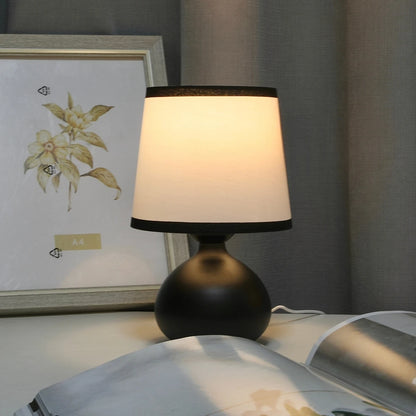 Modern Linen LED Table Lamp Bedside Desk Light Home Décor Bedroom Lighting