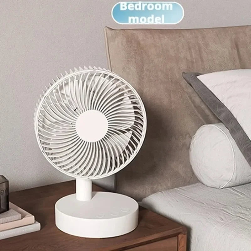 Moktan Sabai Cooling Breeze | Portable Fan with Rechargeable Battery & 4-Speed Control | Compact Design for Personal Comfort