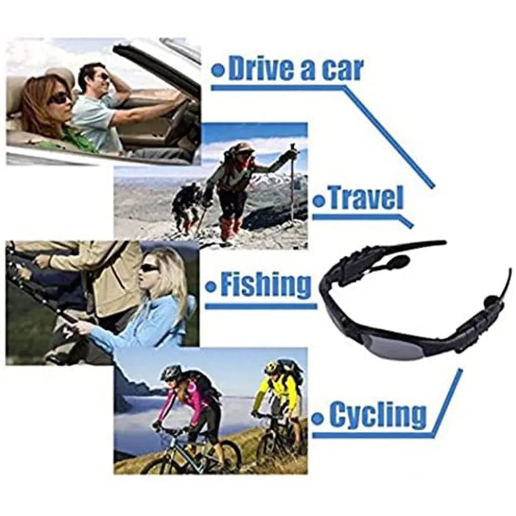 Moktan Sabai Wireless Bluetooth Sunglasses Stereo Audio Headset for Cycling Driving Sports