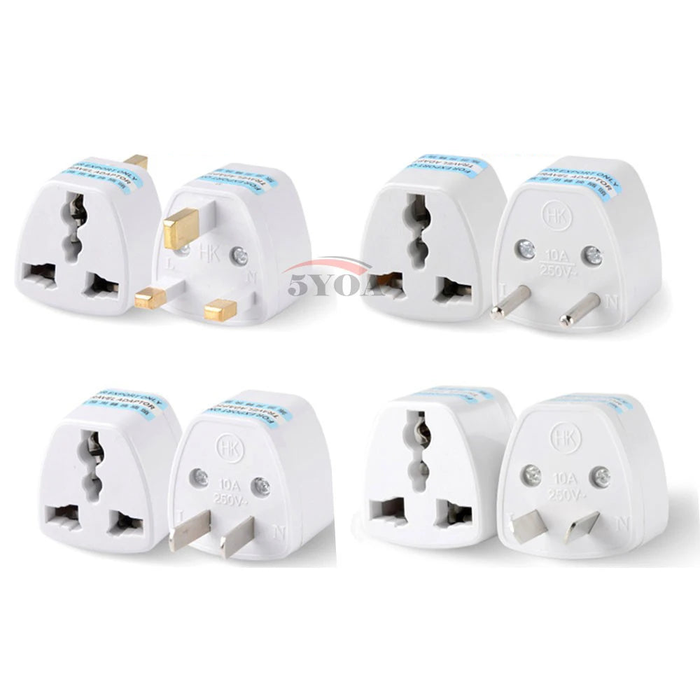 Moktan Sabai Universal Travel Plug Adapter EU US AU to UK 3 Pin AC Power Converter