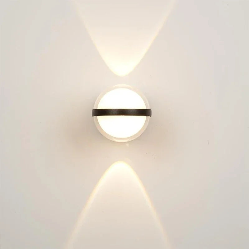 Moktan Sabai IP65 Waterproof Outdoor Wall Light Modern Round Lamp for Balcony Corridor