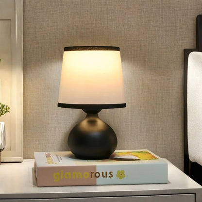 Modern Linen LED Table Lamp Bedside Desk Light Home Décor Bedroom Lighting