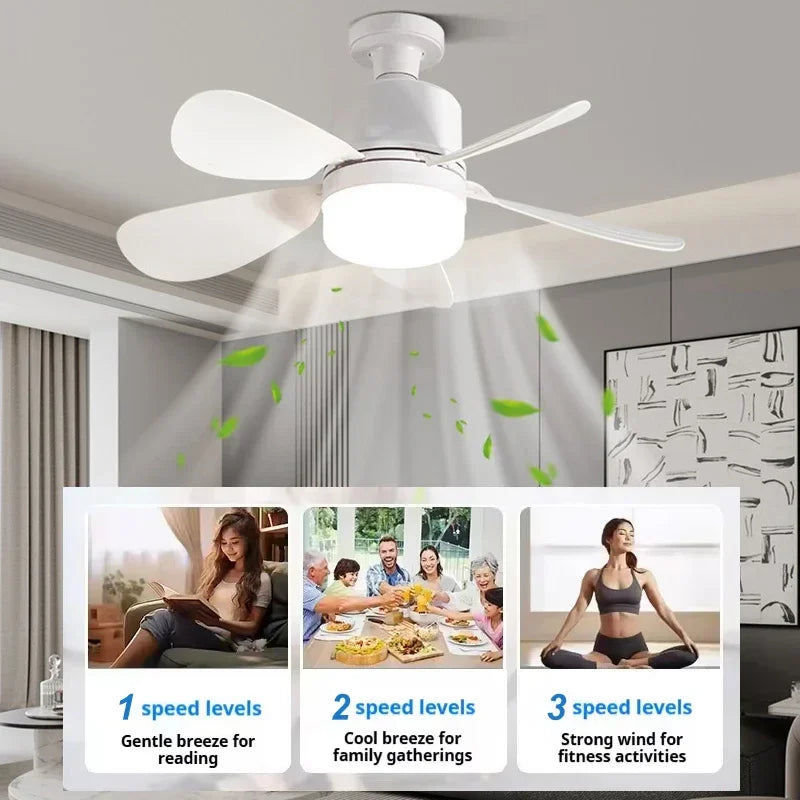 Moktan Sabai Ceiling Fan Light | Flush Mount Ceiling Fan with Remote Control & Dimmable Brightness | Versatile Lighting for Comfort
