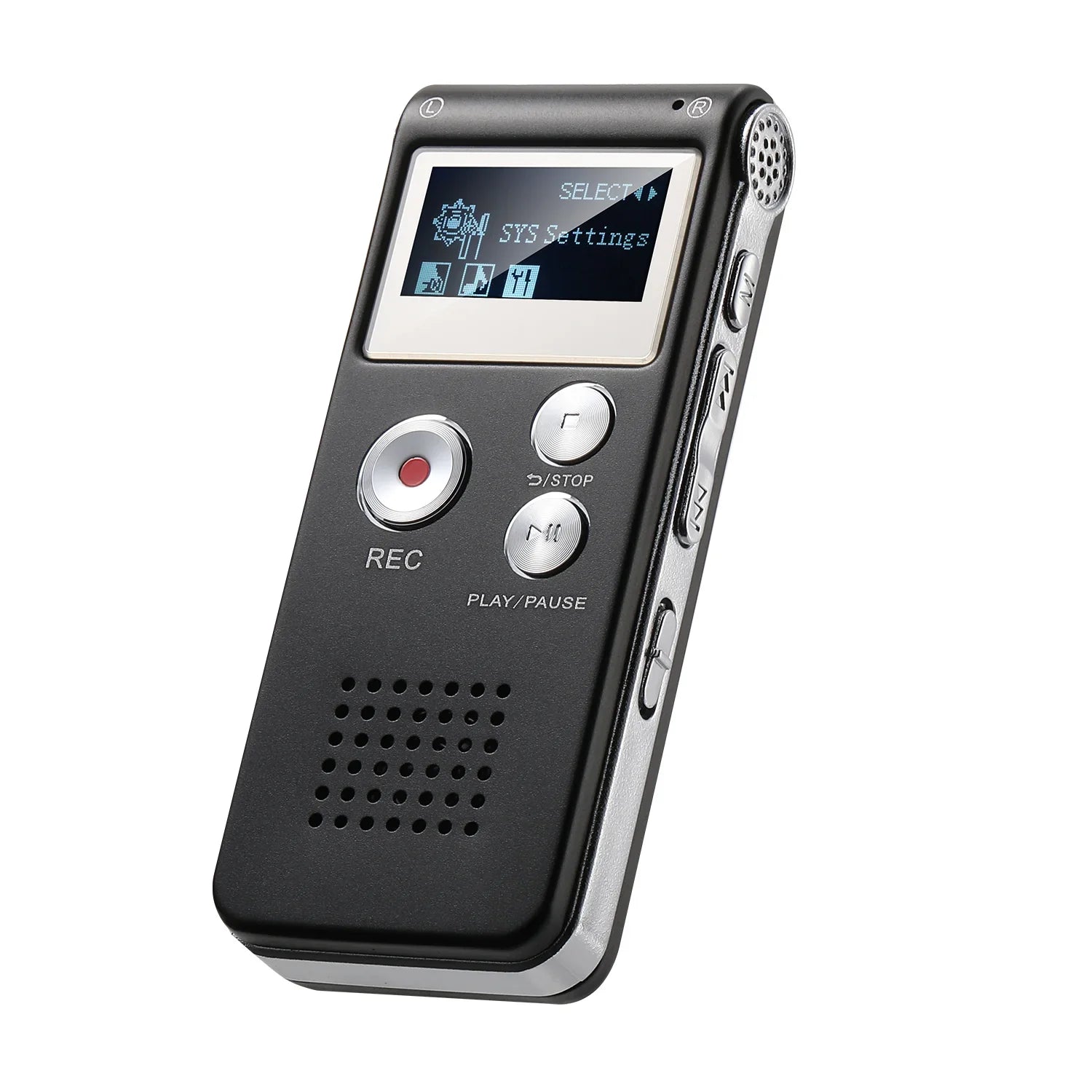 Moktan Sabai Voice Activated Digital Recorder Portable Lecture Audio Recorder N28 Black 32 GB