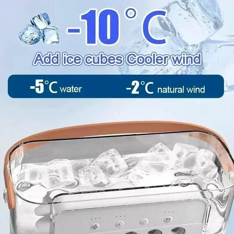 Moktan Sabai Compact Air Cooler | 3-in-1 Evaporative Cooler Fan with Adjustable Speeds | USB Powered for Personal Comfort